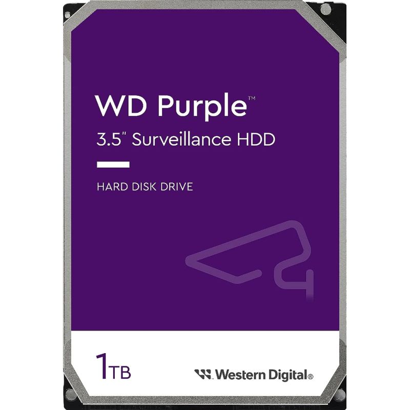 WESTERN DIGITAL - HDD 1 TB - Western Digital Purple Surveillance - 7200 rpm - SATA 3