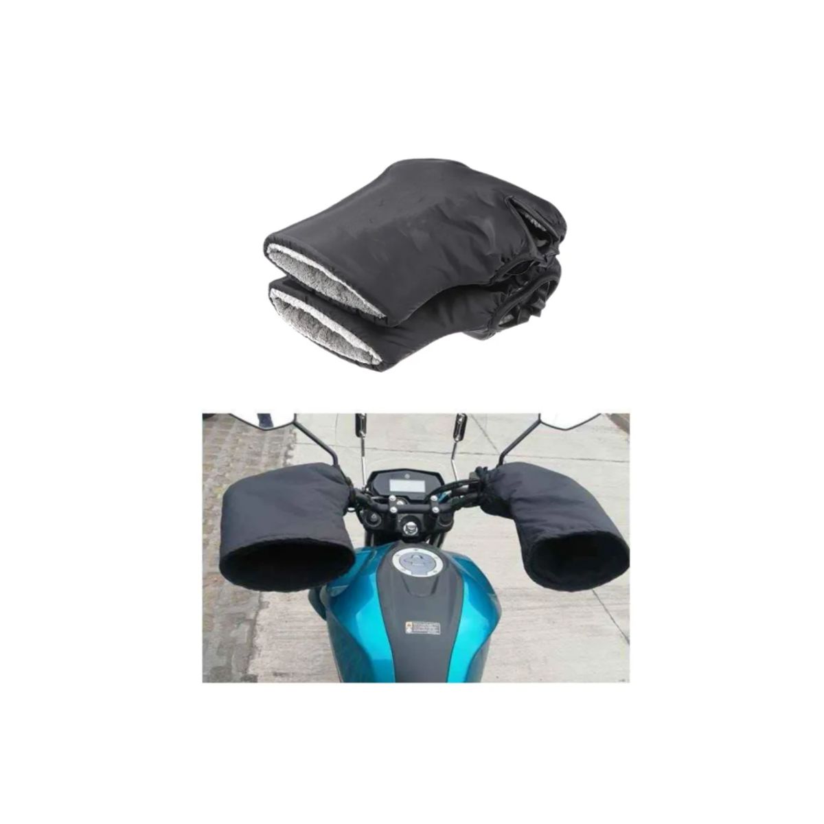 GENERICO - Cubre Puños Para Moto Manopla De Inviernos Guantes De Moto