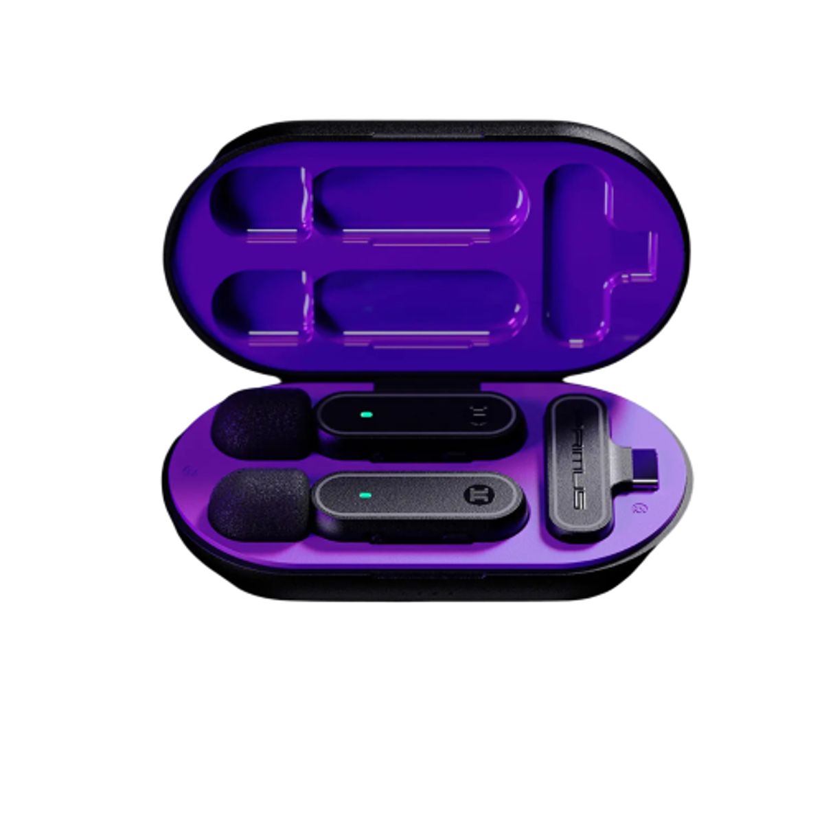 PRIMUS GAMING - Primus Gaming VOX01 PMI-L10BT Micrófonos Inalámbricos, USB-C, 16h Autonomía, Cancelación de Ruido 