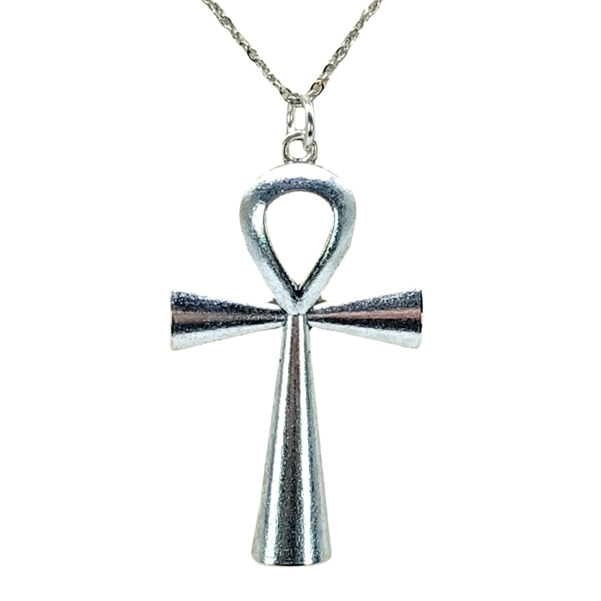 GENERICO - Collar Cruz Egipcia Ankh Acero Inoxidable Amuleto ancestral