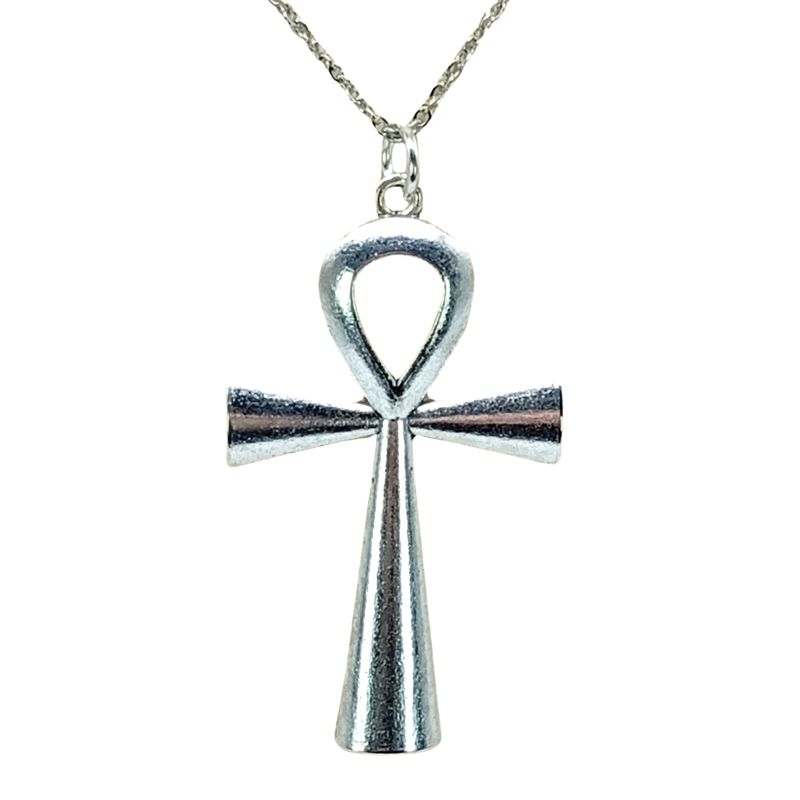 GENERICO - Collar Cruz Egipcia Ankh Acero Inoxidable Amuleto ancestral