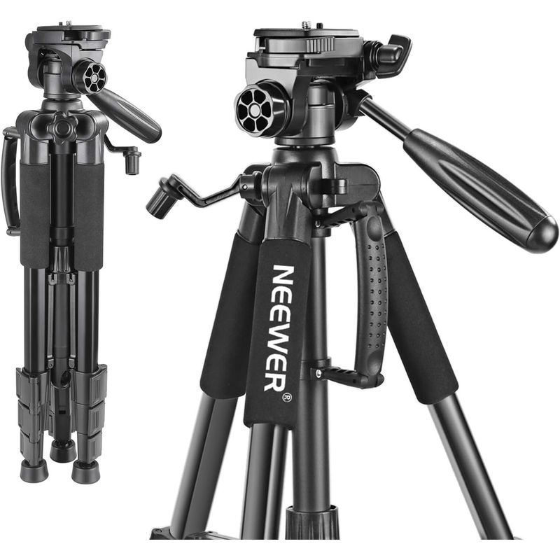 NEEWER - Trípode Aluminio Neewer SAB234 142 cm con Cabezal Panorámico