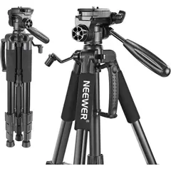 NEEWER - Trípode Aluminio SAB234 142 cm con Cabezal Panorámico
