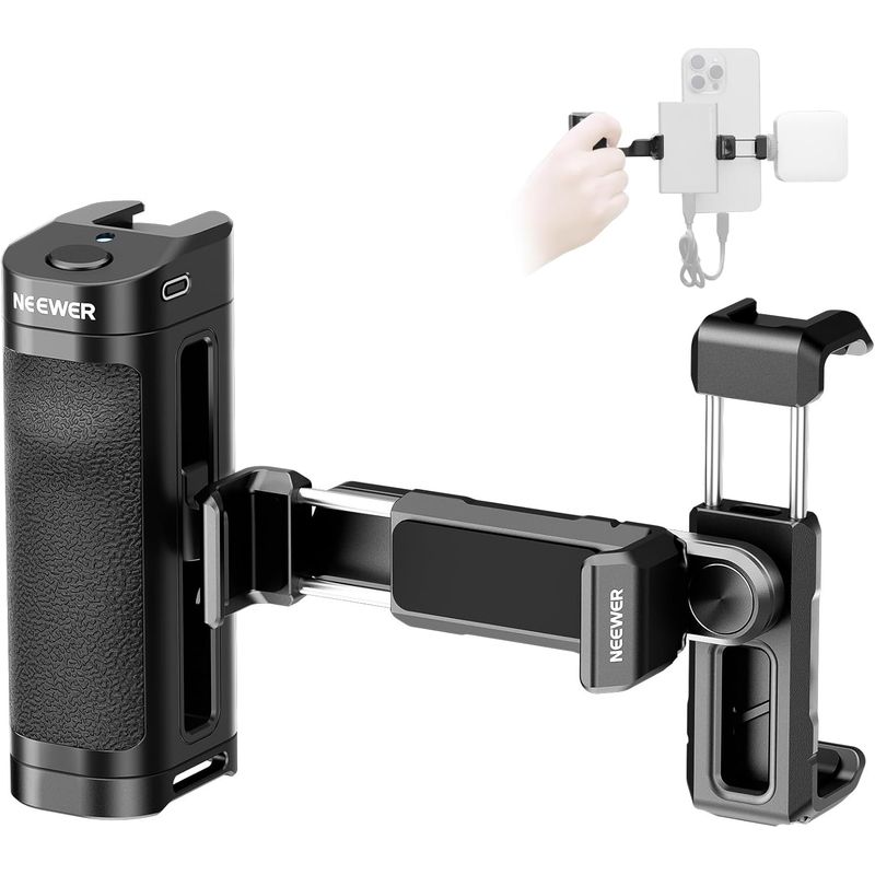 NEEWER - Mango Bluetooth Neewer PA028E con Soporte y Monturas