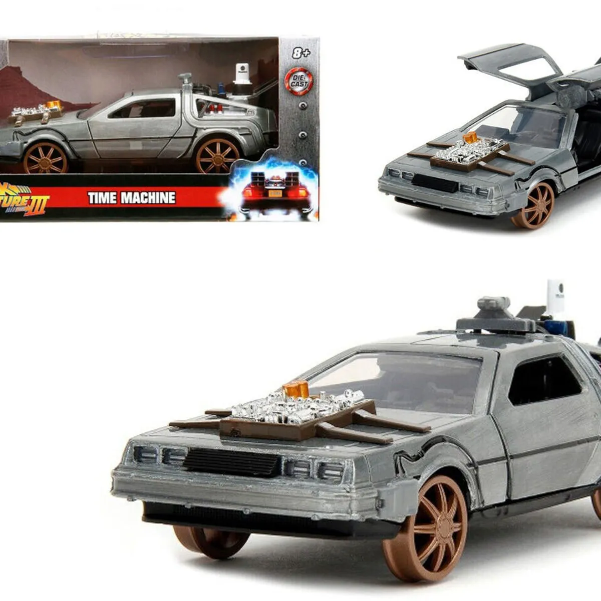 JADA TOYS - Auto Jada Delorean Volver Al Futuro Ill Machine 1:32 # 34786