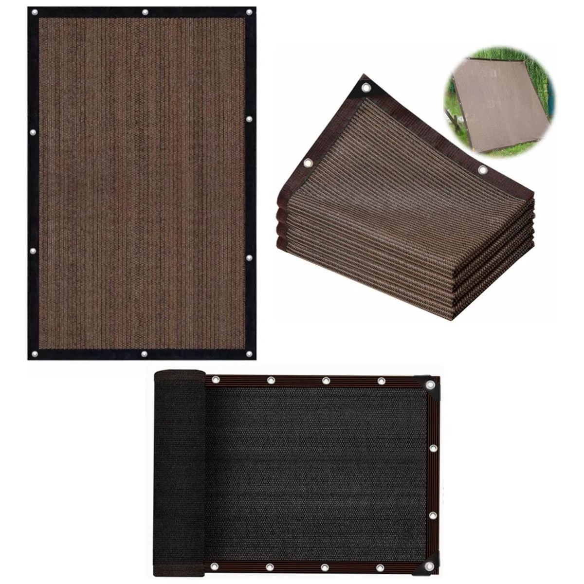 KUANGYE - Lona De Malla De Sombra Red Bloqu 3x4m Tasa De Sombreado 95%