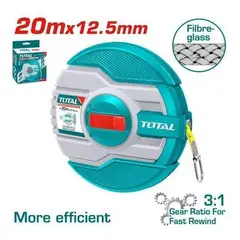 TOTAL - Huincha Medir Fibra De Vidrio 20mts Tmtf13206