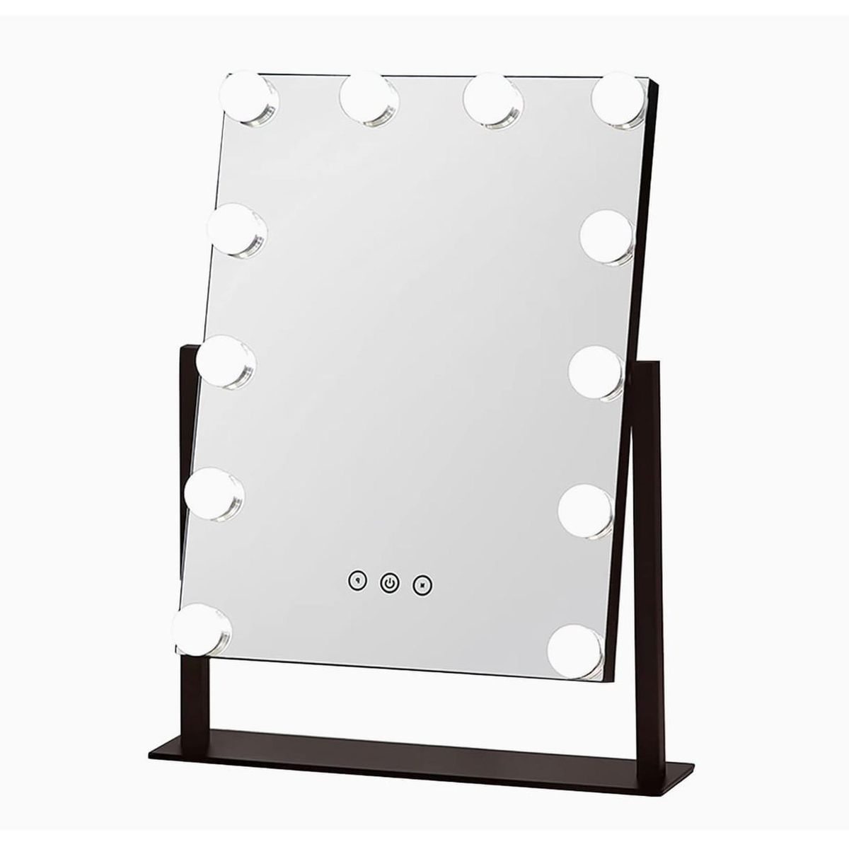 GENERICO - Espejo De Maquillaje Led Giratorio 12 Ampolletas