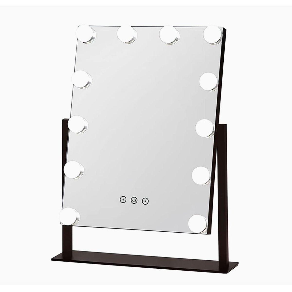 GENERICO - Espejo De Maquillaje Led Giratorio 12 Ampolletas