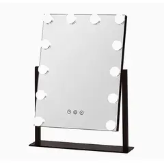 GENERICO - Espejo De Maquillaje Led Giratorio 12 Ampolletas