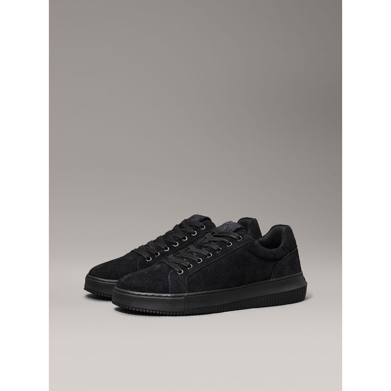 CALVIN KLEIN - Zapatillas Chunky Cupsole Low Suede Negro Calvin Klein