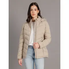 CALVIN KLEIN - Parka Packable Beige