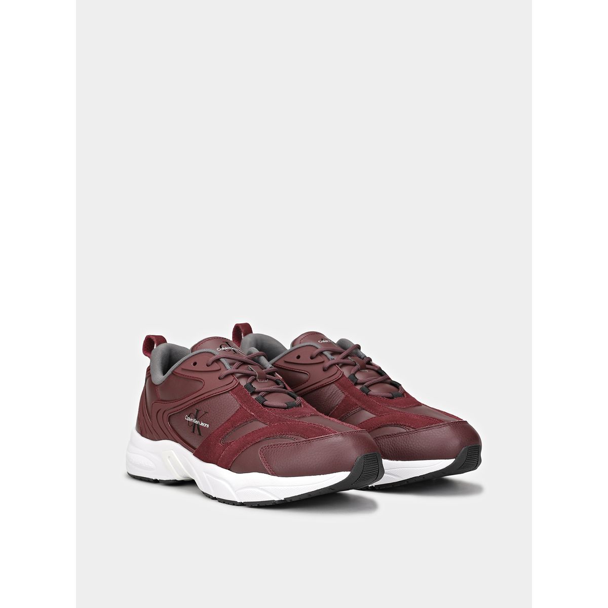 CALVIN KLEIN - Zapatillas Retro Tennis Low Lace Burdeo Calvin Klein