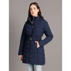 CALVIN KLEIN - Parka Long Coat Azul