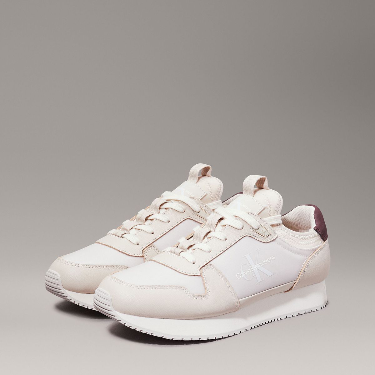 CALVIN KLEIN - Zapatillas Retro Runner Sock Blanco Calvin Klein