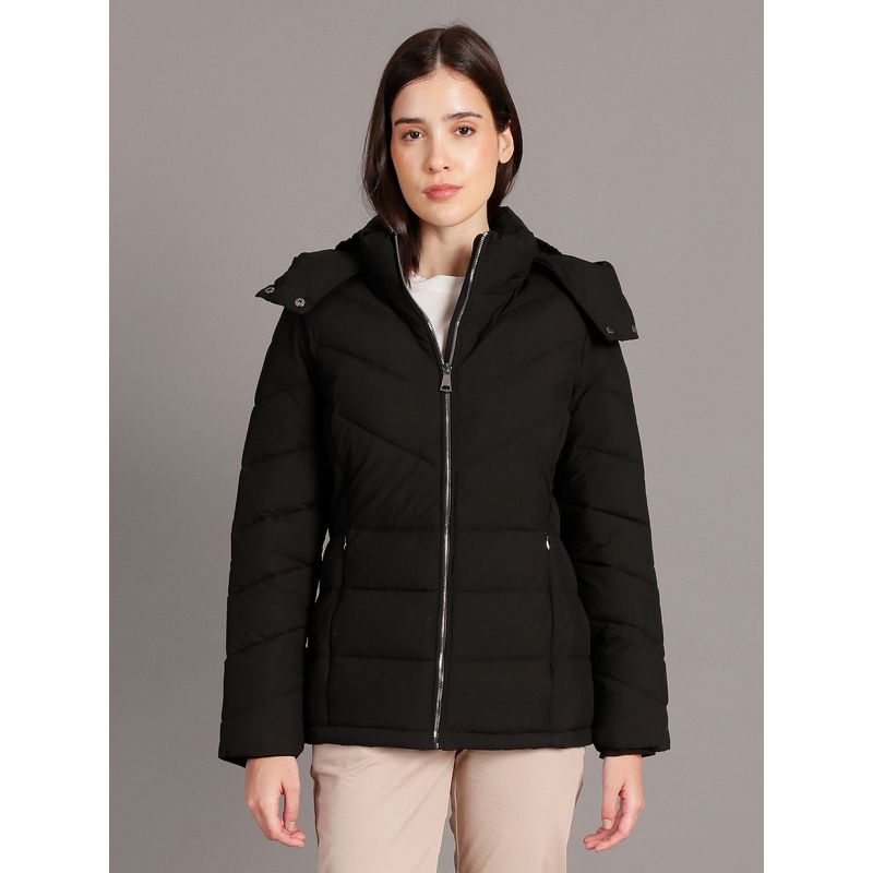 CALVIN KLEIN - Parka Strech Packable Negro Calvin Klein