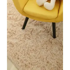 GENERICO - Alfombra Living Dormitorio Suave 180 x 200 cm Beige