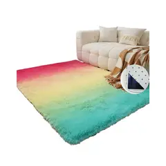GENERICO - Alfombra Living Dormitorio Suave 180 x 200 cm Multicolor