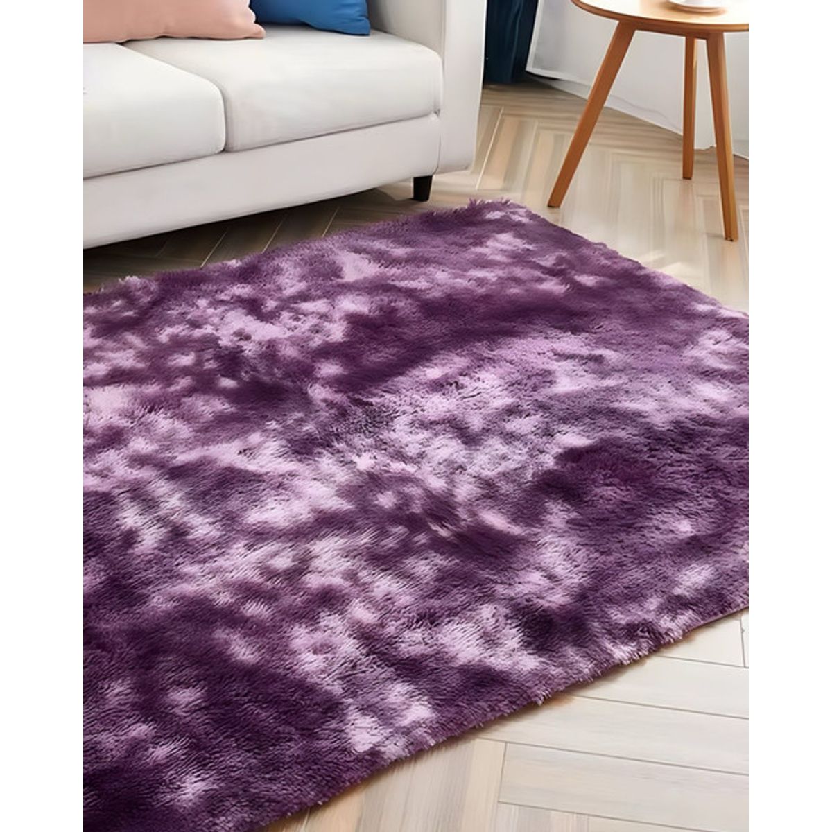 GENERICO - Alfombra Living y Dormitorio Suave 240 x 200 cm Primera Calidad Violeta
