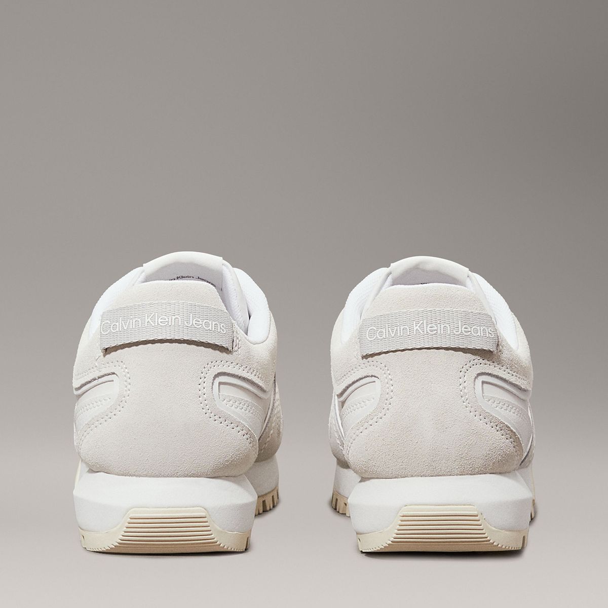 CALVIN KLEIN - Zapatillas Toothy Runner Irregular Lines Blanco Calvin Klein