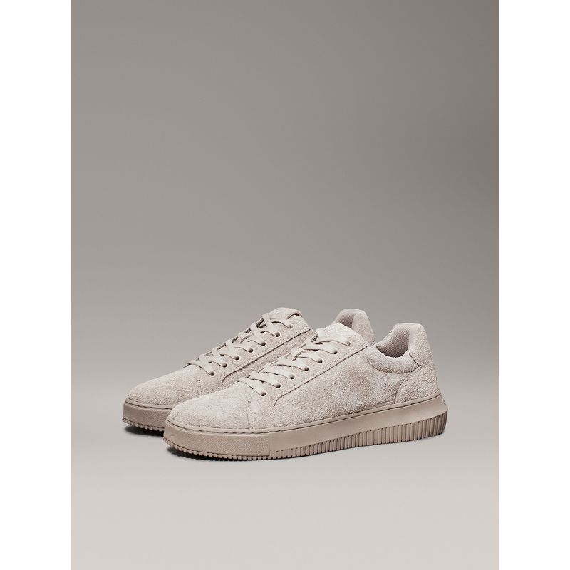 CALVIN KLEIN - Zapatillas Chunky Cupsole Low Suede Beige Calvin Klein