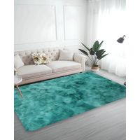 Alfombra Living y Dormitorio Suave 240 x 200 cm Primera Calidad Turquesa