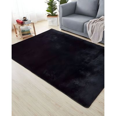 Imagen 2 del producto Alfombra Living y Dormitorio Suave 200 x 300 cm Primera Calidad Negro