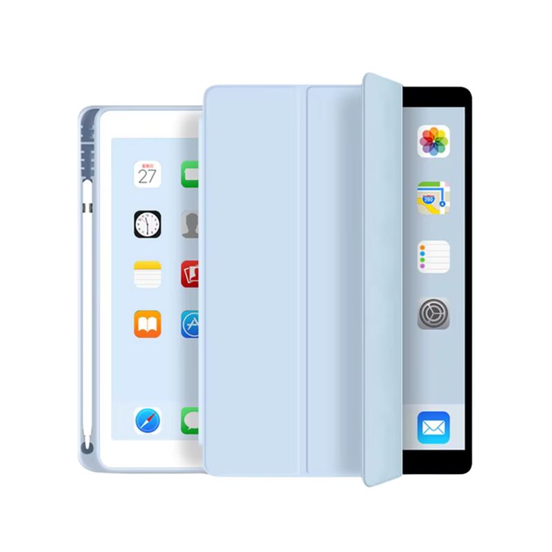 GENERICO - Fundas De iPad Con Porta Lapiz Para iPad Pro 11 (2018-2020) Celeste
