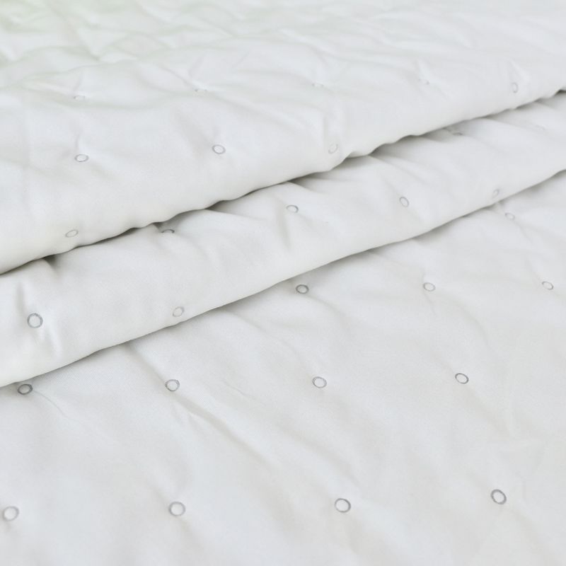 GENERICO - Combo quilt + juego de sábanas  1,5 plazas crudo