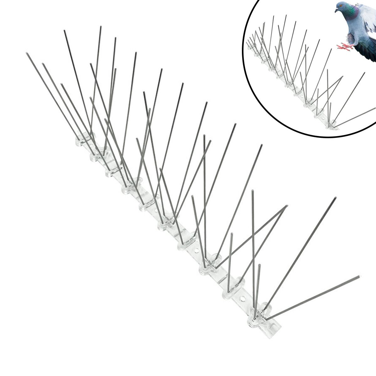 GENERICO - 10xPinchos De Acero Inoxidable Para Pájaros Para Tejados