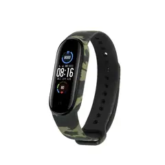 GENERICO - Correas Silicona Estilo Militar Compatible Con Mi Band 5-6-7