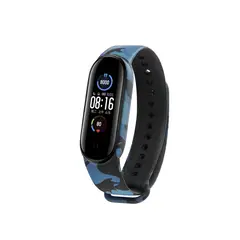 GENERICO - Correas Silicona Estilo Militar Compatible Con Mi Band 5-6-7