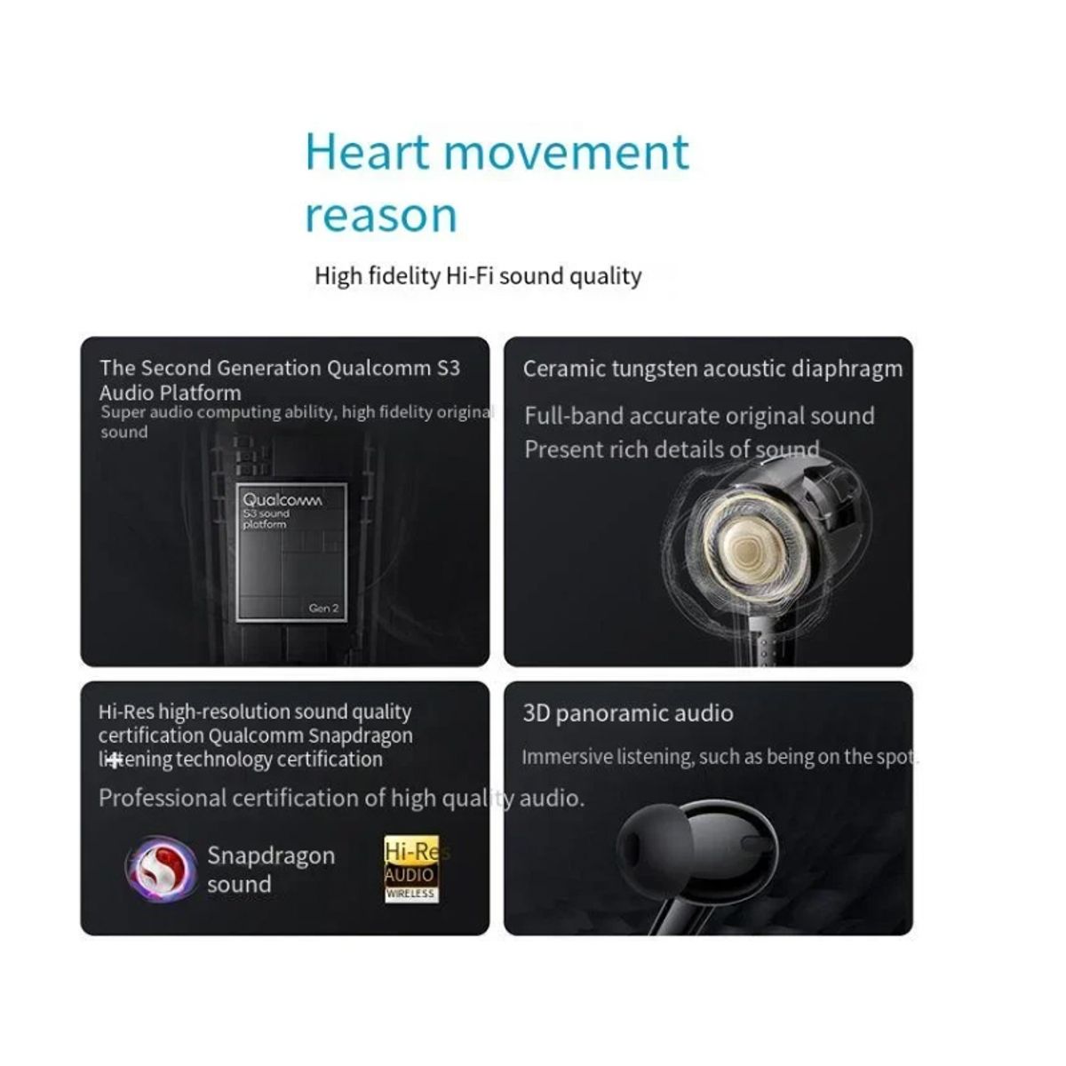 VIVO - Audífonos Inalámbricos Bluetooth VIVO TWS4 - Blanco