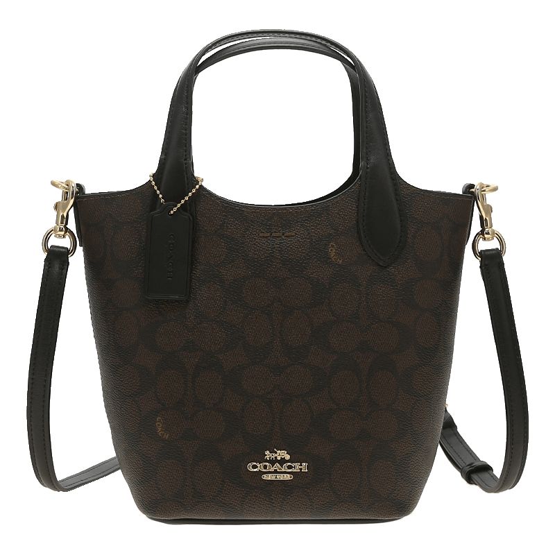 COACH - COACH Hanna Bucket Bag In Signature Canvas Caf16