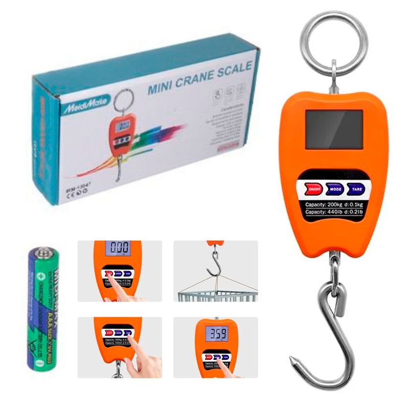 GENERICO - Mini Balanza Electrónica Digital Portátil Colgante Alta Precisión