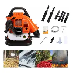 QUICK - Sopladora Motor Gasolina 2t Mochila 550 Cfm 6800 Rpm 52 Cc