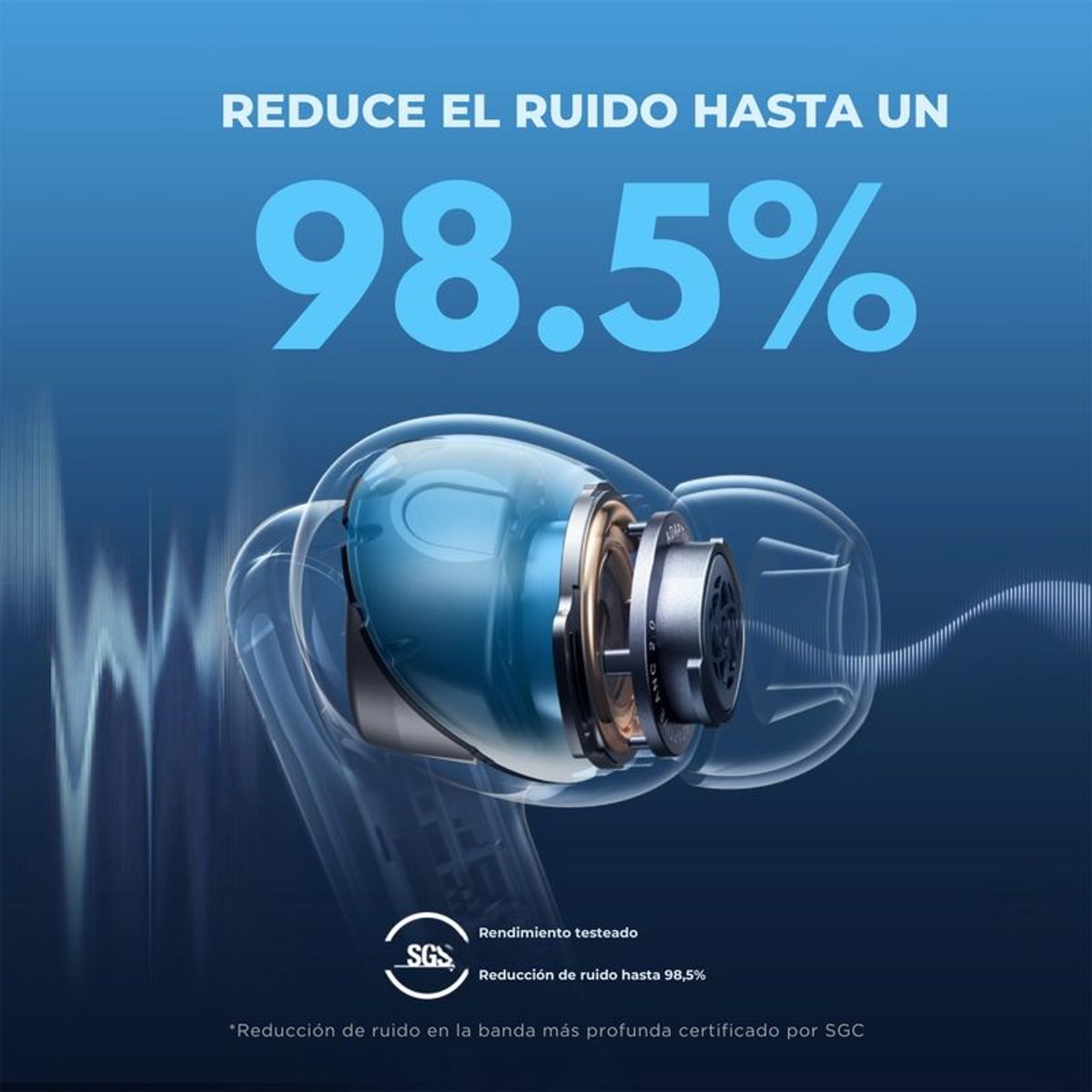 SOUNDCORE - Audífonos Bluetooth Soundcore Liberty 4 NC Cancelacion Ruido Azul_