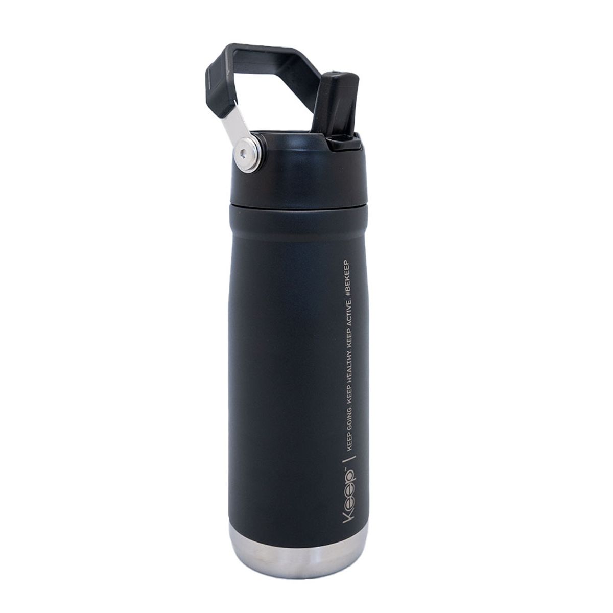 KEEP - BOTELLA INSULADA CON MANGO 65O ML KEEP - NEGRO