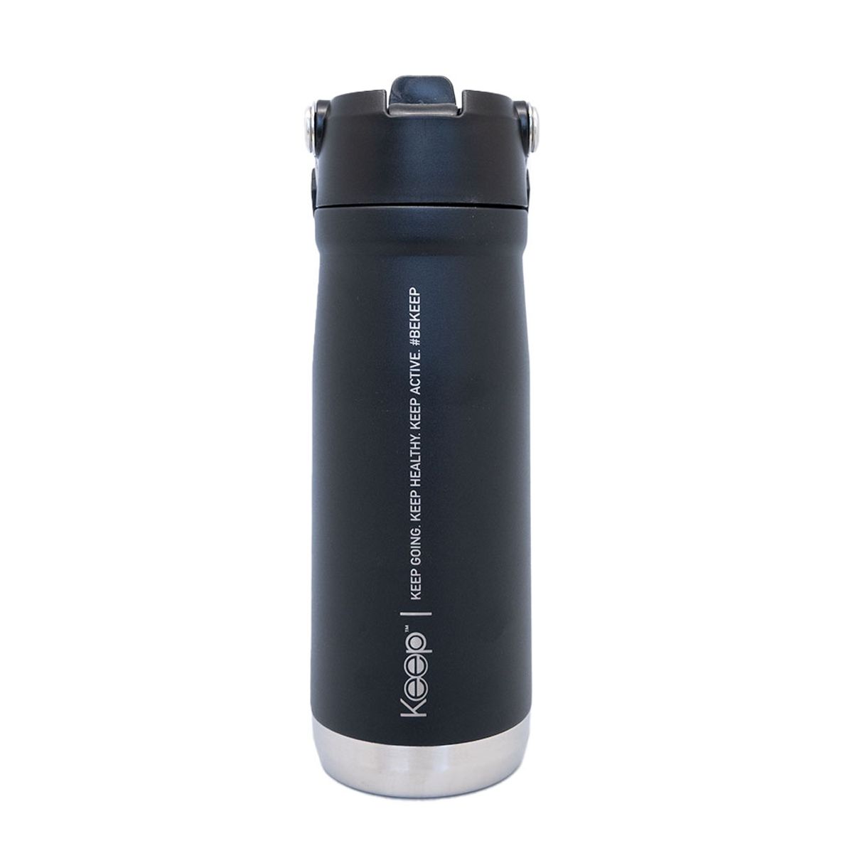 KEEP - BOTELLA INSULADA CON MANGO 65O ML KEEP - NEGRO