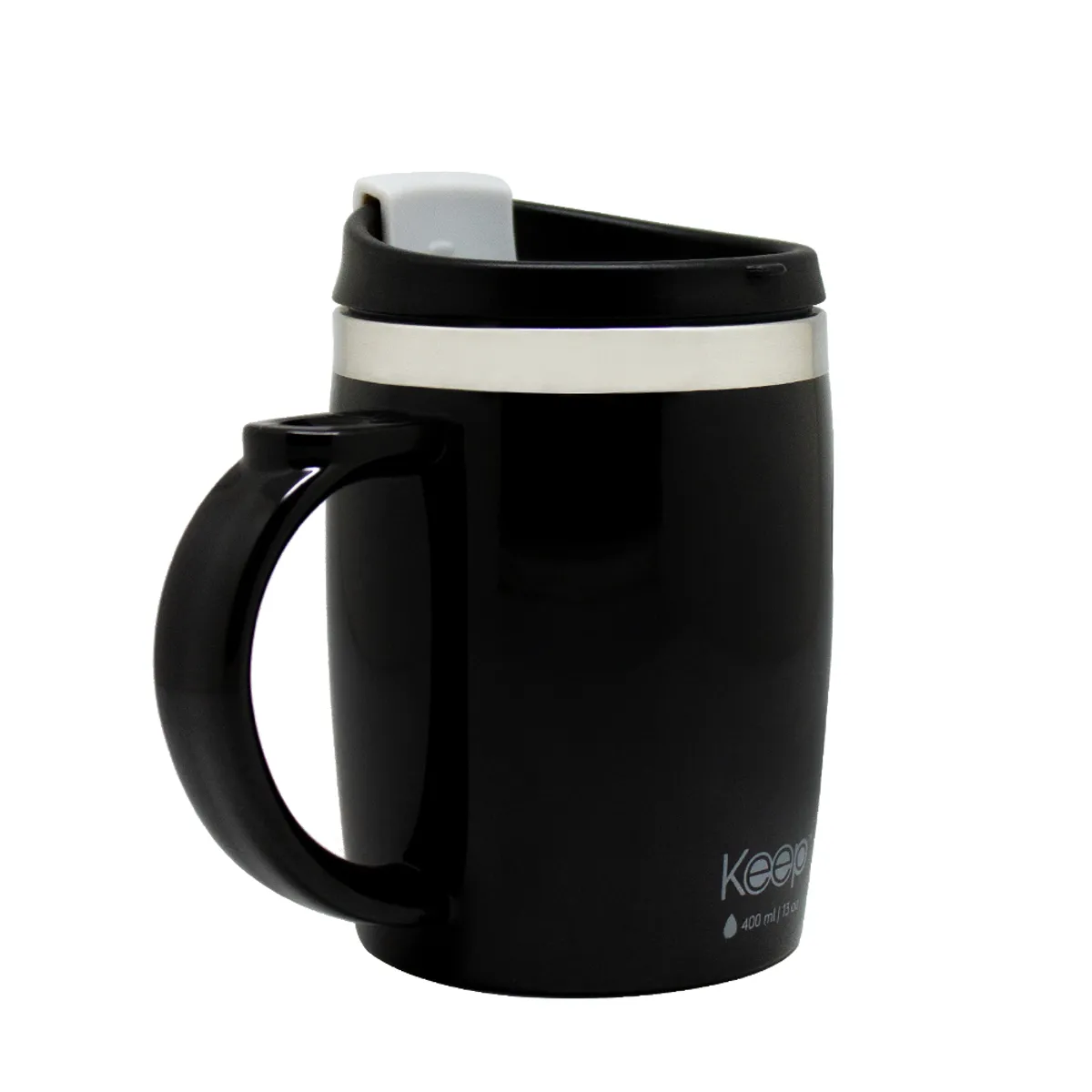 KEEP - Mug Termo Colores 400ml keep -NEGRO
