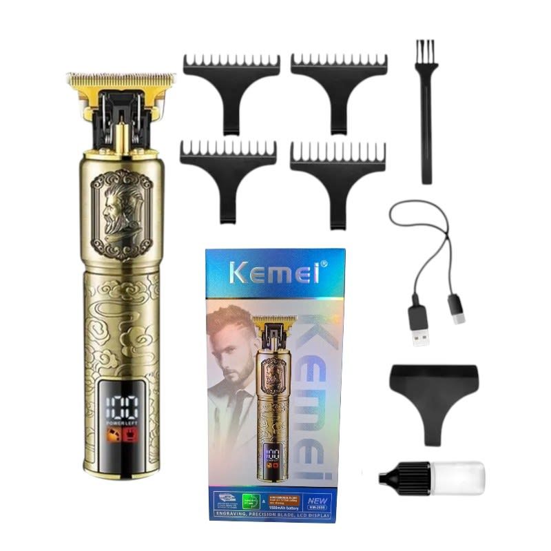 MALIK - Cortapelo Recargable Kemei  Precisión Profesional KM2095