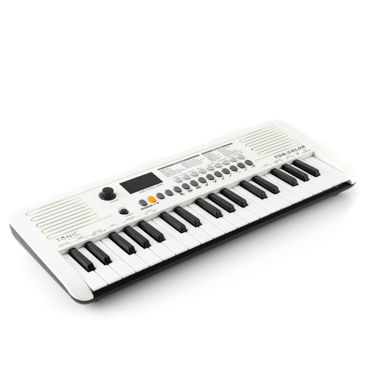 TONIC PIANOS - Teclado Musical Piano 37 Notas Ton-Color White Tonic