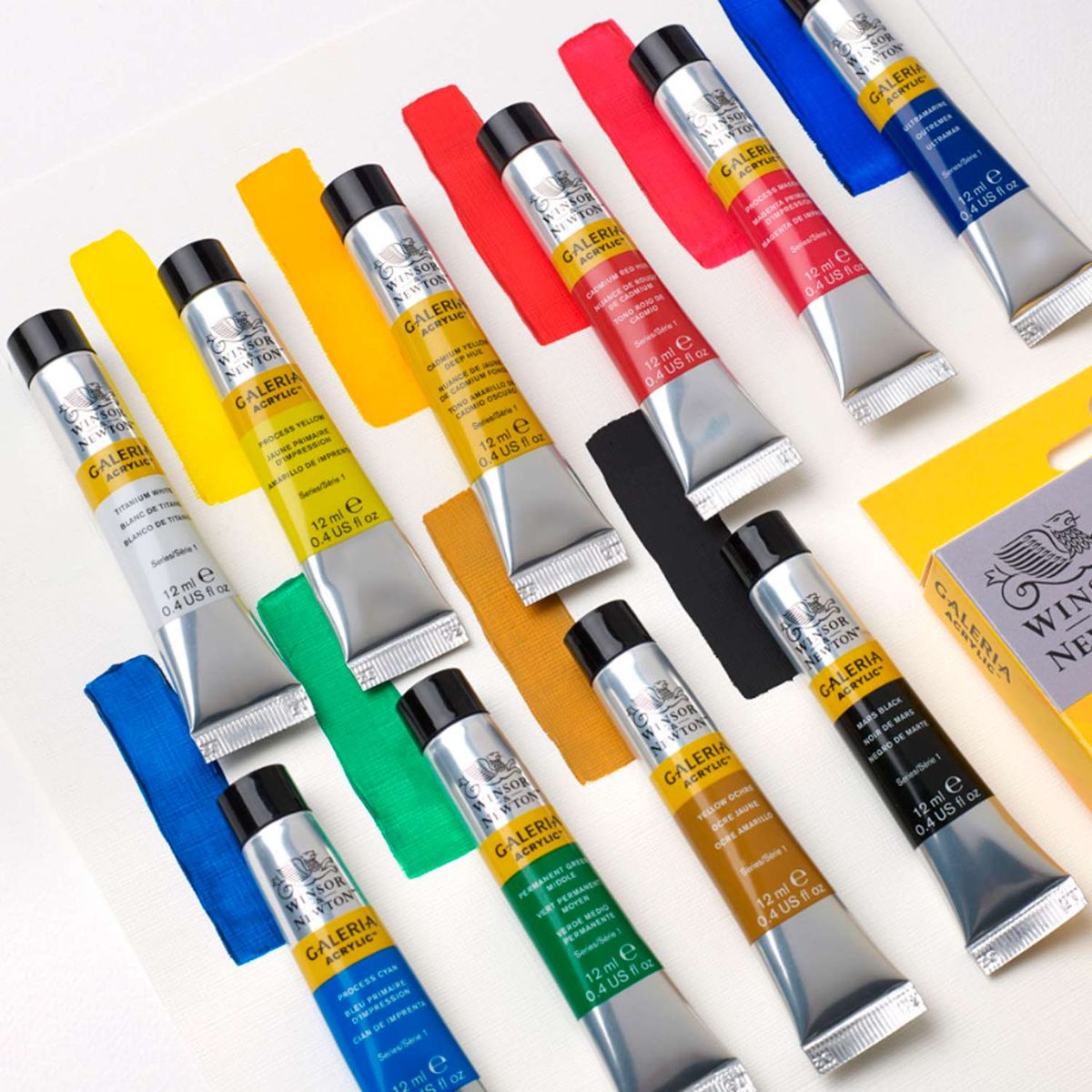 WINSOR AND NEWTON - Set Inicial Acrílico Galería Winsor & Newton 10x12ml
