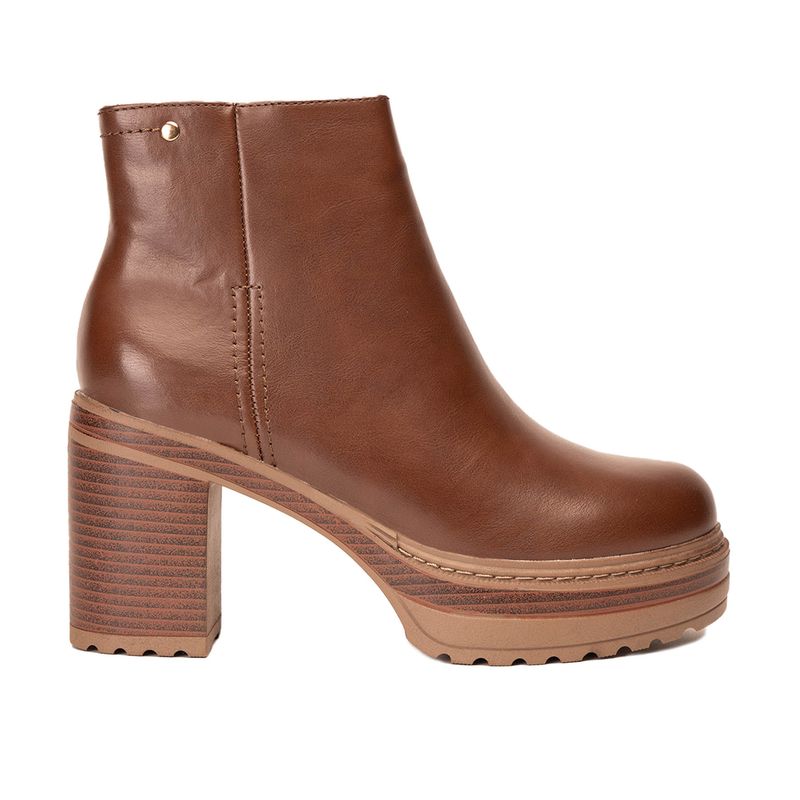 CHINITOWN - Botín Casual Mujer Camel Kani Chinitown