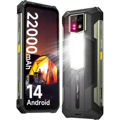 ULEFONE - Armor 24 Ultra Resistente con Batería de 22000mAh y Cámara Nocturna de 64MP.