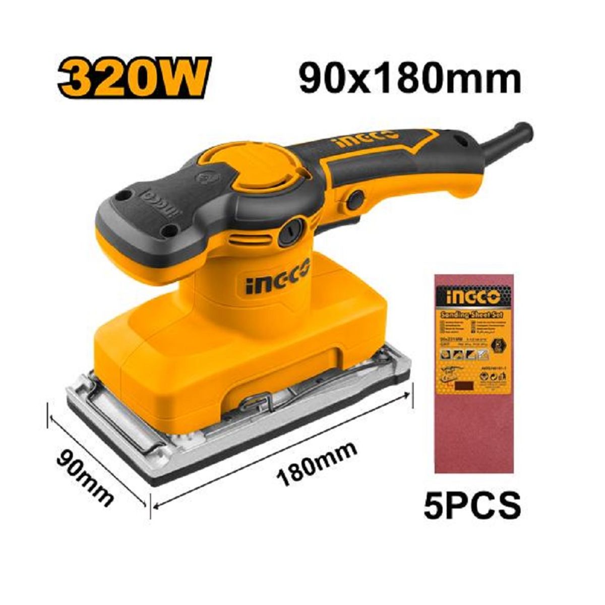 INGCO - LIJADORA ORBITAL 320W INGCO FS3208.