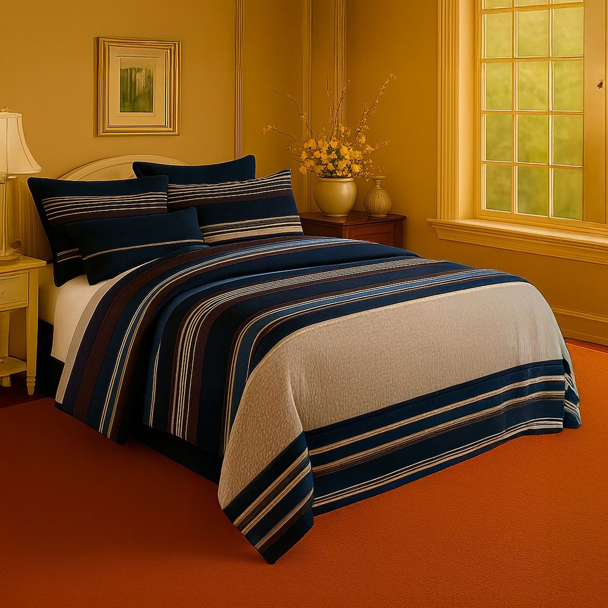 ALTERNATIVE - Sábanas Vintage Americano - 15 Plazas 800 Hilos Suaves.