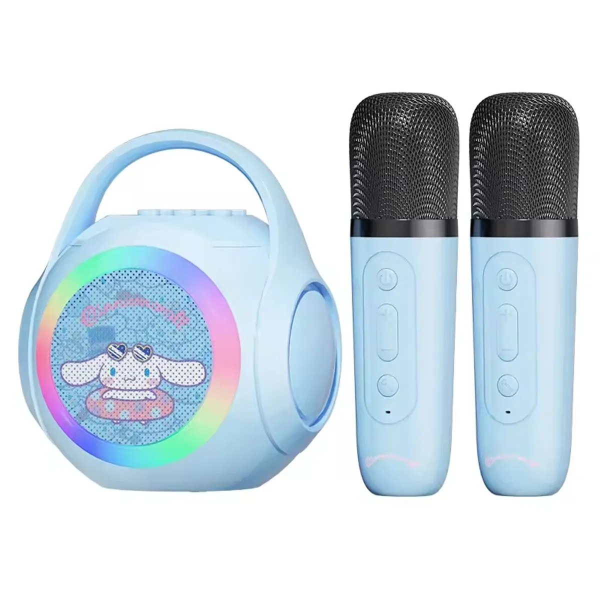SANRIO - Altavoz Bluetooth 3IN1 LED charging BT karaoke speaker y 2 microphones