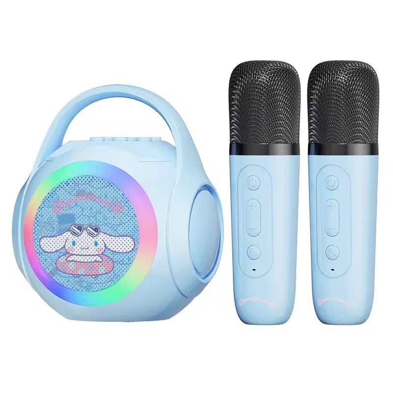 CORRERREY - Altavoz Bluetooth 3IN1 LED charging BT karaoke speaker y 2 microphones