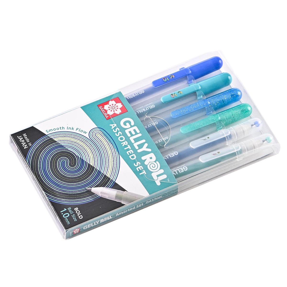 SAKURA - Lapiz Gel Gelly Roll Sakura Azules y Verdes